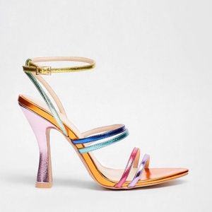 Multi Color Strappy Heels from NastyGal